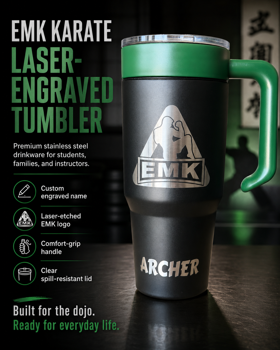 EMK Laser Engraved Tumbler